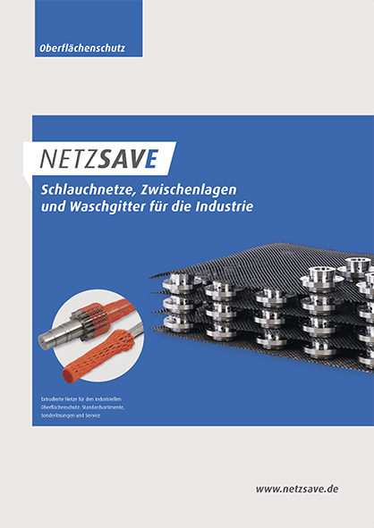 The brochure about protective nets and cleaning elements